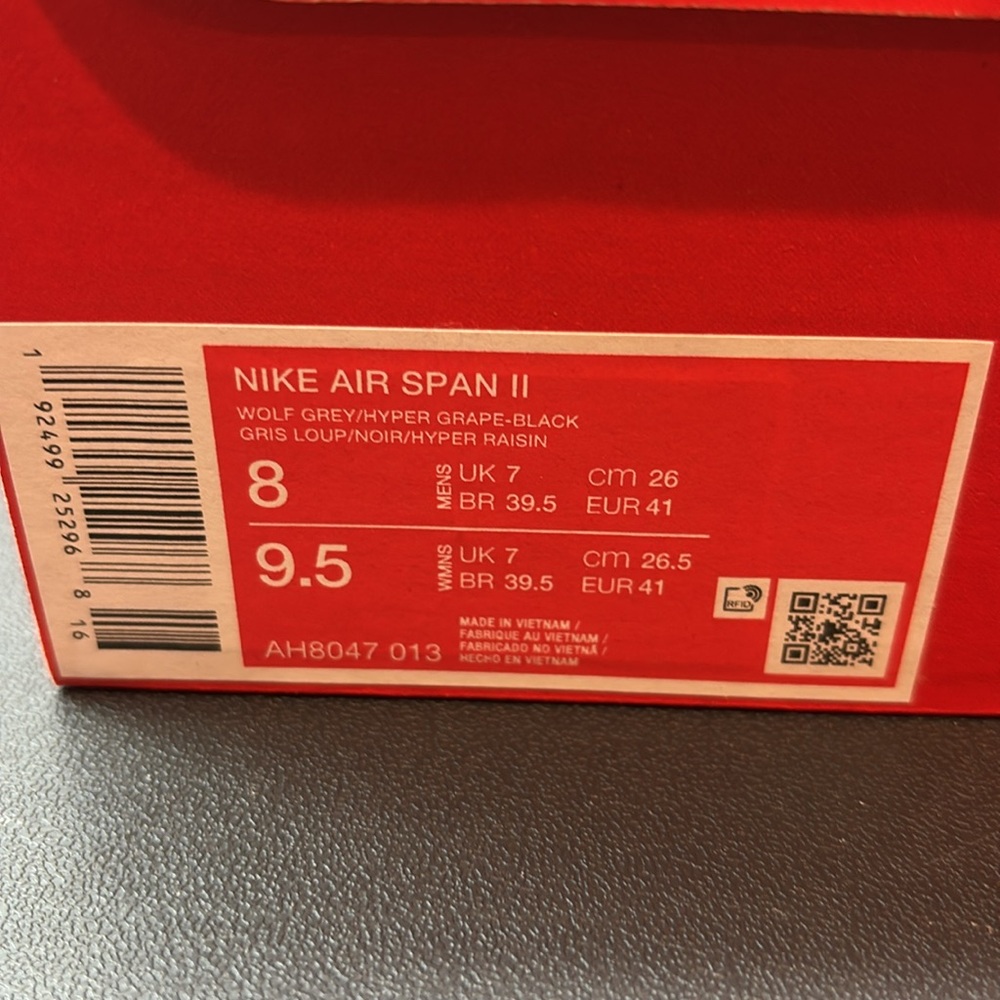Nike Air Span II “Hyper Grape-Black” - Picture 8 of 8